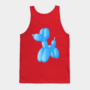 Blue Poodle Tank Top